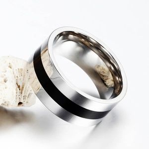 9mm Men's Stainless Steel Titanium Band